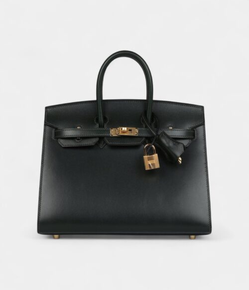 Hermès Birkin Sellier 25 Vert Fonce Box Gold Hardware