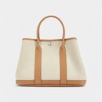 Hermès Biscuit Negonda and Beton Toile Garden Party 30 TPM Palladium Hardware