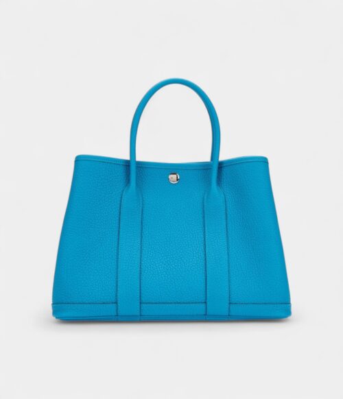 Hermès Bleu Zanzibar Negonda Garden Party 30 TPM Palladium Hardware