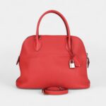 Hermès Bolide 31 Rouge Pivoine Clemence Palladium Hardware