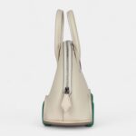 Hermès Bolide On Wheels 1923 Craie and Vert Vertigo Epsom Palladium Hardware