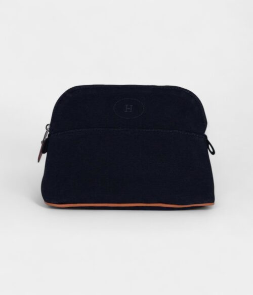 Hermes Bolide Travel Case Black Canvas Medium New Model