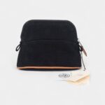 Hermès Bolide Travel Case Tousse Black Canvas – New Model