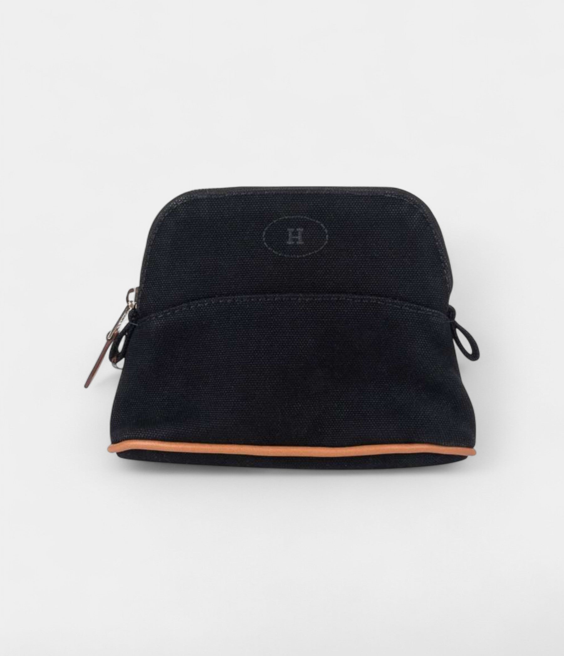 Hermès Bolide Travel Case Tousse Black Canvas – New Model