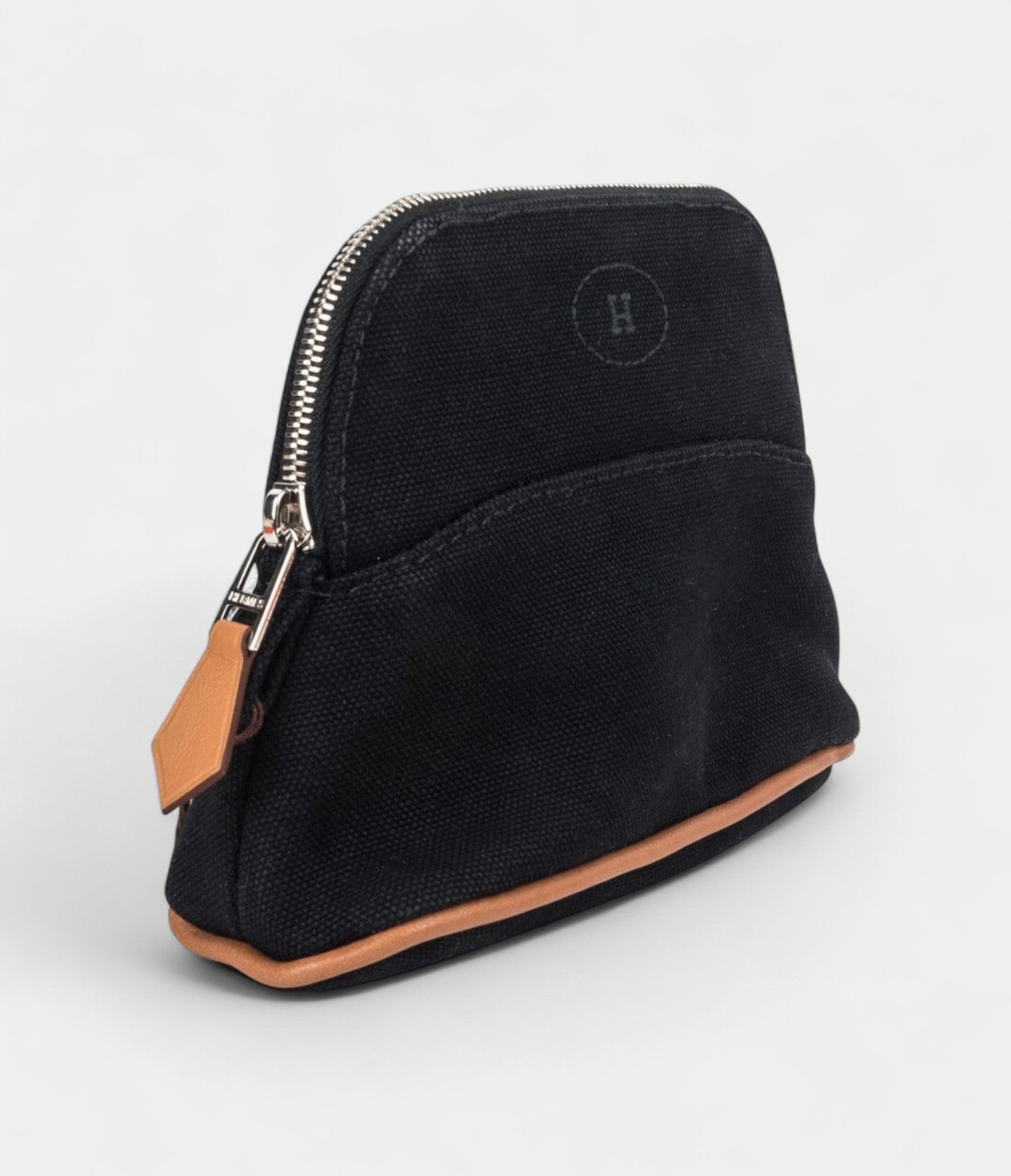Hermès Bolide Travel Case Tousse Black Canvas – New Model