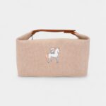 Hermes Bride-A-Brac Cabriole Case Biscuit Canvas Large Model