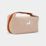 Hermes Bride-A-Brac Cabriole Case Biscuit Canvas Large Model