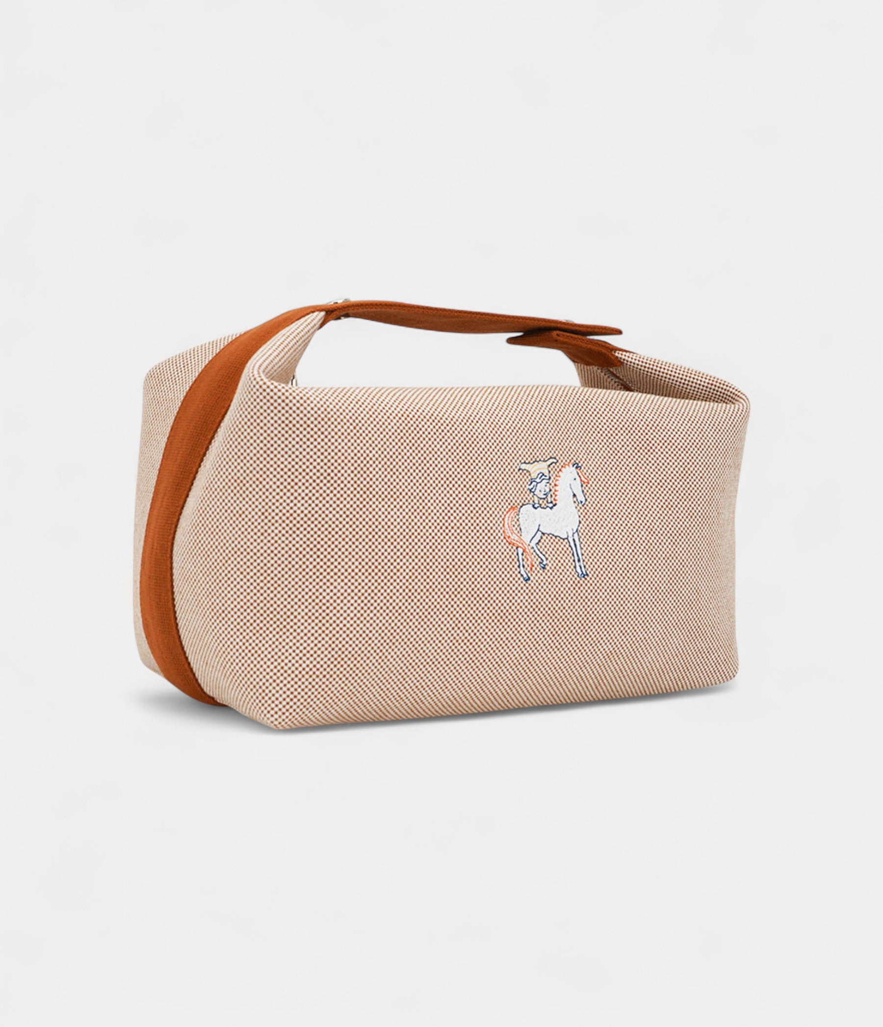 Hermes Bride-A-Brac Cabriole Case Biscuit Canvas Large Model