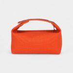 Hermès Bride A Brac Carré Case PM Feu Canvas – Palladium Hardware