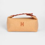 Hermès Bride A Brac Case Carre PM Fauve Merino Wool Palladium Hardware