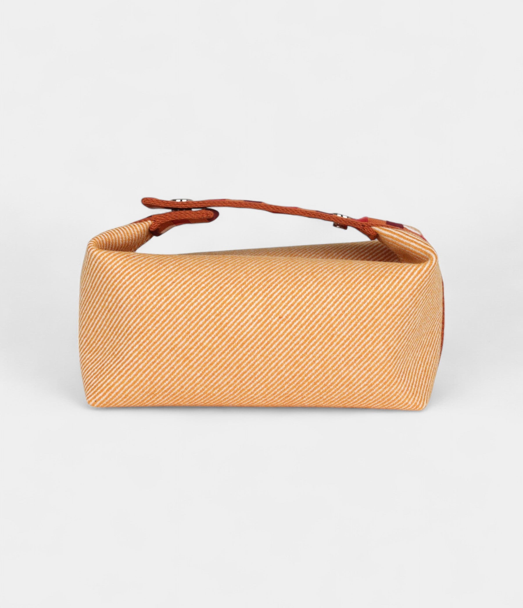 Hermès Bride A Brac Case Carre PM Fauve Merino Wool Palladium Hardware