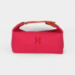 Hermès Bride A Brac Case Carre PM Hibiscus Canvas Palladium Hardware