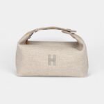 Hermès Bride A Brac Case Carre PM Rye Wool Palladium Hardware