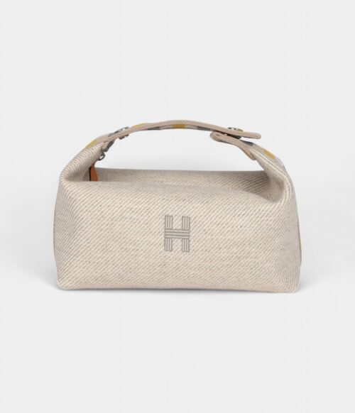 Hermès Bride A Brac Case Carre PM Rye Wool Palladium Hardware