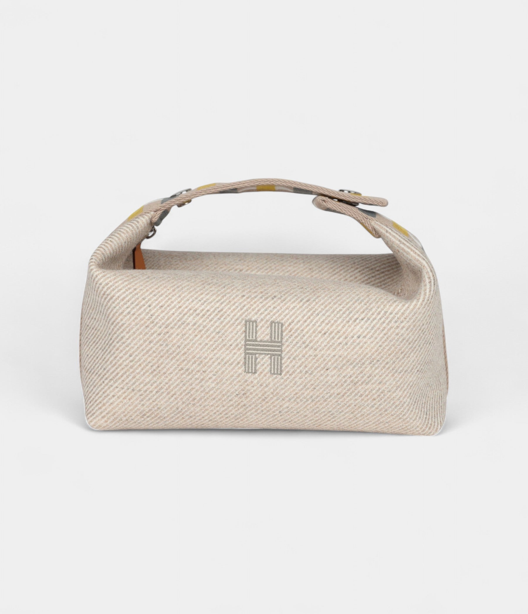 Hermès Bride A Brac Case Carre PM Rye Wool Palladium Hardware