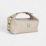 Hermès Bride A Brac Case Carre PM Rye Wool Palladium Hardware