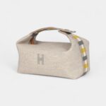 Hermès Bride A Brac Case Carre PM Rye Wool Palladium Hardware