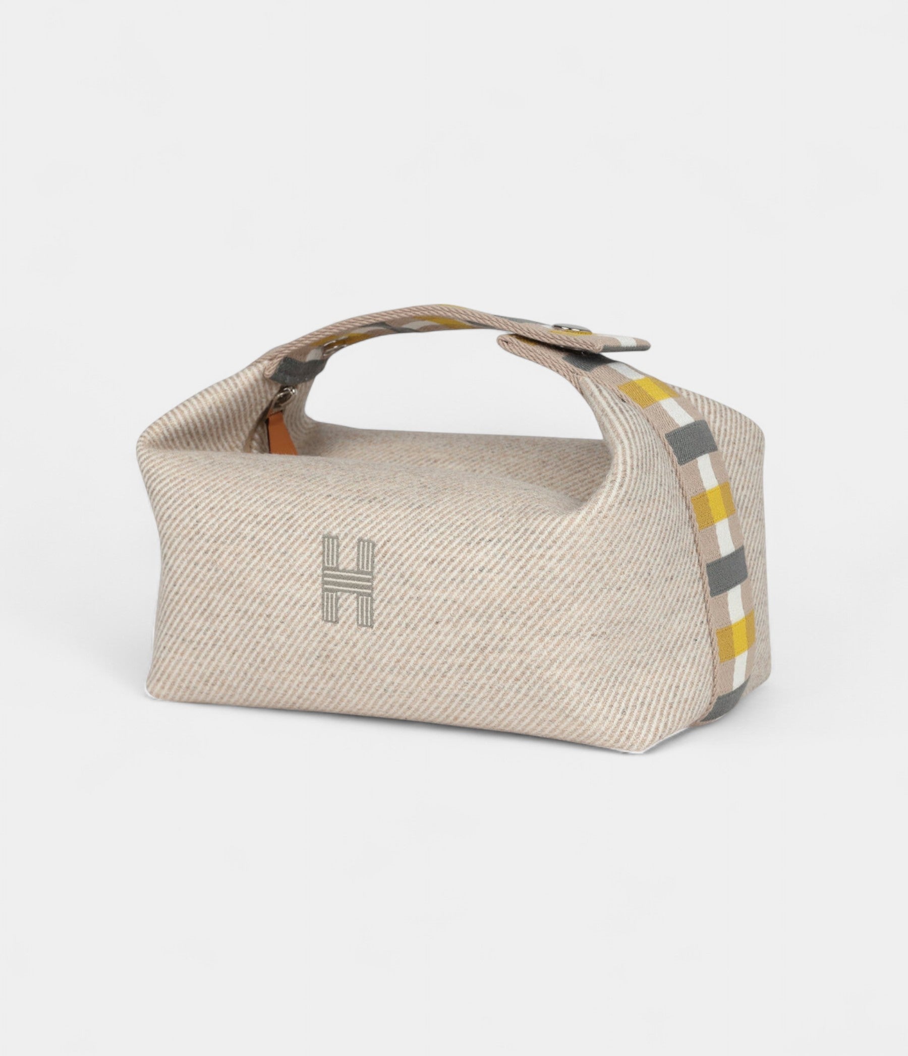 Hermès Bride A Brac Case Carre PM Rye Wool Palladium Hardware