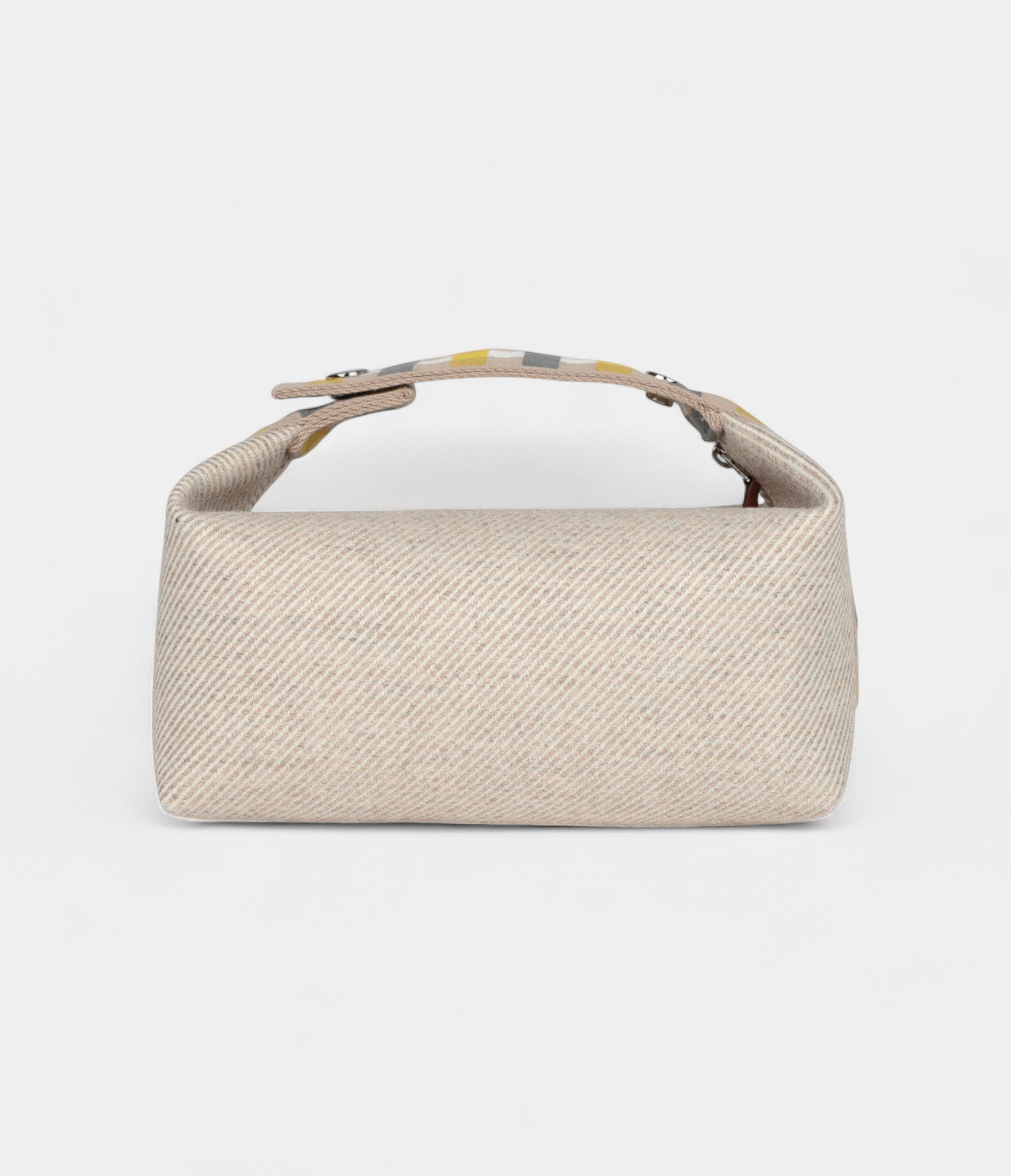 Hermès Bride A Brac Case Carre PM Rye Wool Palladium Hardware