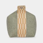 Hermès Bride A Brac Case Green Wet Canvas and Wool Palladium Hardware