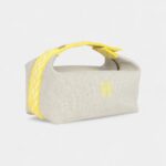 Hermès Bride A Brac Case Lemon Yellow Feather Canvas Palladium Hardware