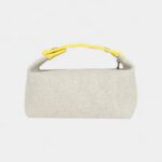 Hermès Bride A Brac Case Lemon Yellow Feather Canvas Palladium Hardware