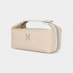 Hermès Bride A Brac Case PM Neutral Toile Canvas Palladium Hardware