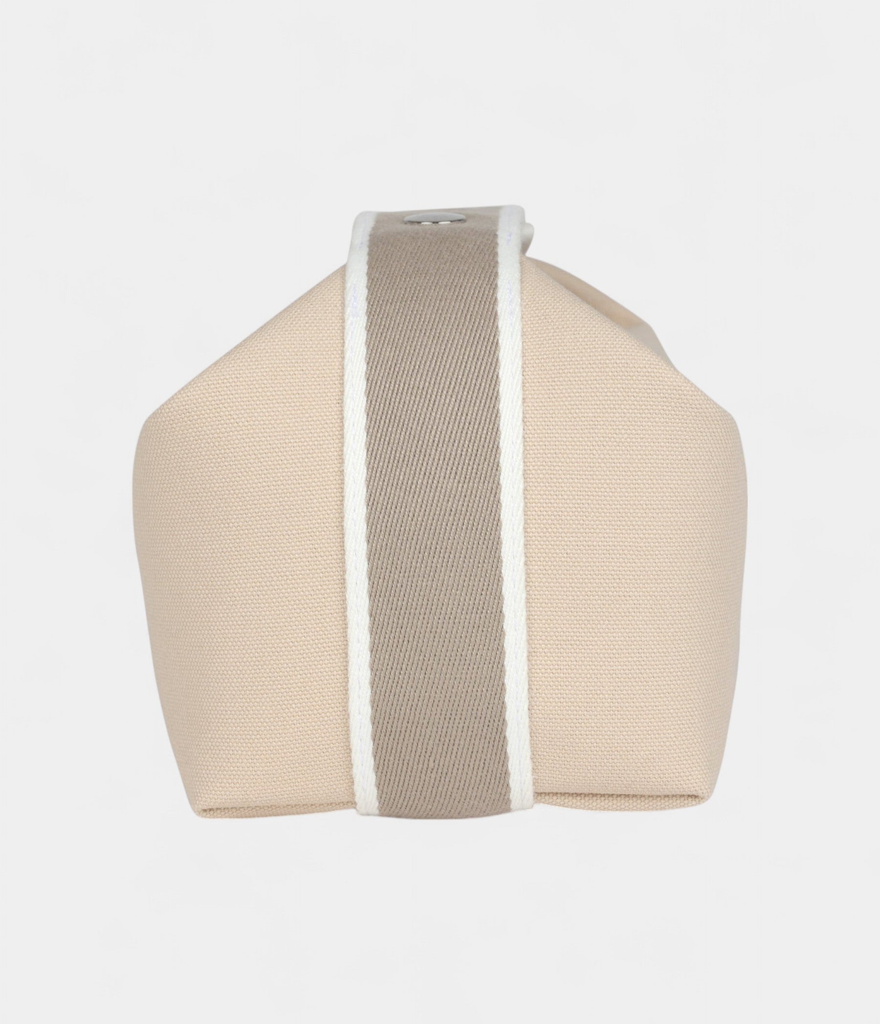 Hermès Bride A Brac Case PM Neutral Toile Canvas Palladium Hardware
