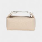 Hermès Bride A Brac Case PM Neutral Toile Canvas Palladium Hardware