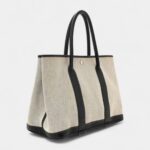 Hermes Buffle Skipper Toile Bolduc Garden Party 36 MM Tote Marron Fonce