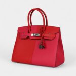 Hermès Casaque Birkin Sellier 30 Rouge De Coeur and Rose Extreme Epsom Palladium Hardware