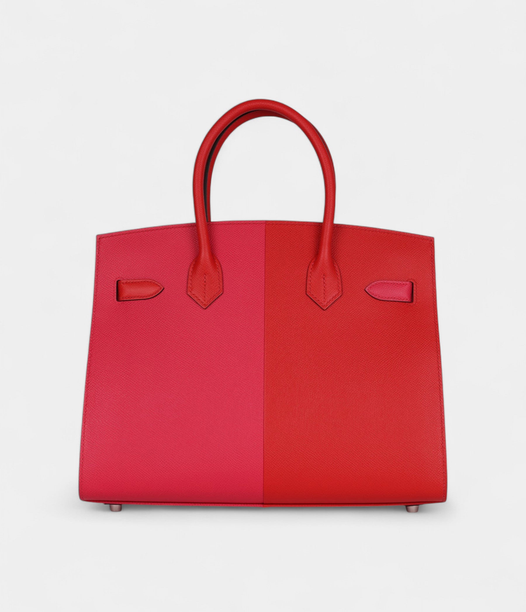Hermès Casaque Birkin Sellier 30 Rouge De Coeur and Rose Extreme Epsom Palladium Hardware