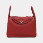 Hermes Clemence Leather Lindy 30 Bag
