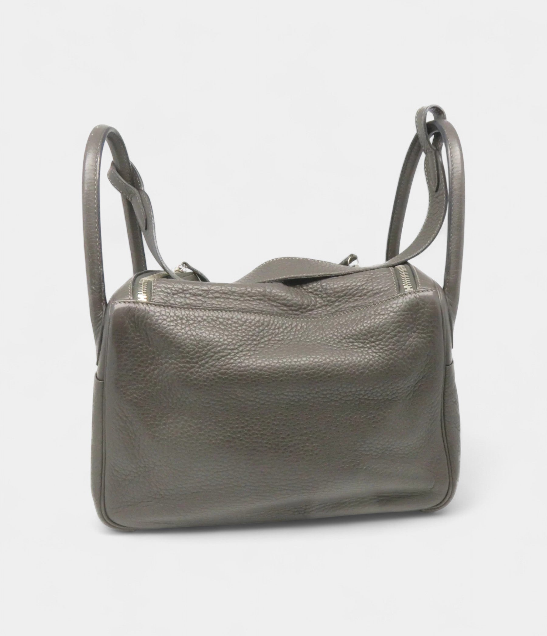 HermesClemenceLeatherLindy30ShoulderBagSilverBuckleShoulderBag_3.jpg Hermes Clemence Leather Lindy 30 Shoulder Bag Silver Buckle Shoulder Bag