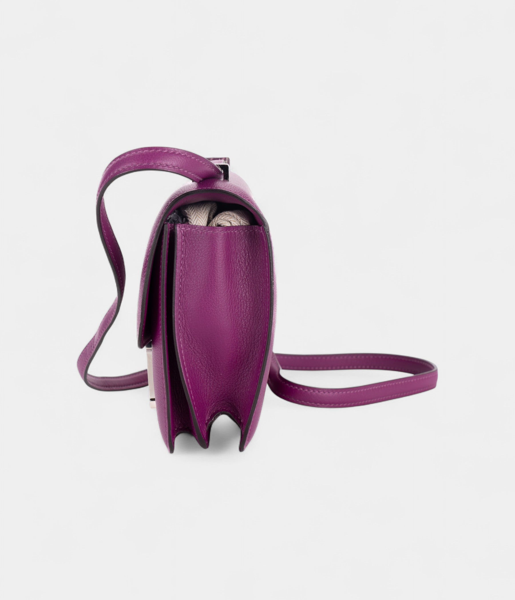 Hermès Constance 18 Anemone Chevre Palladium Hardware