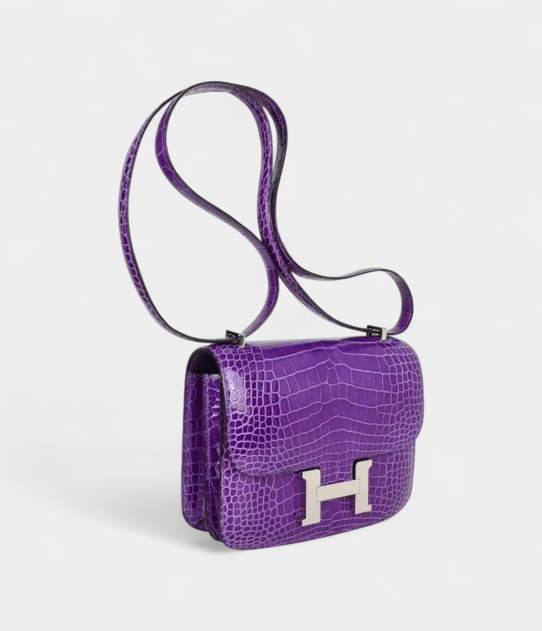 HermesConstance18BagRareUltraVioletAlligatorPalladium_5.jpg Hermes Constance 18 Bag Rare Ultra Violet Alligator Palladium