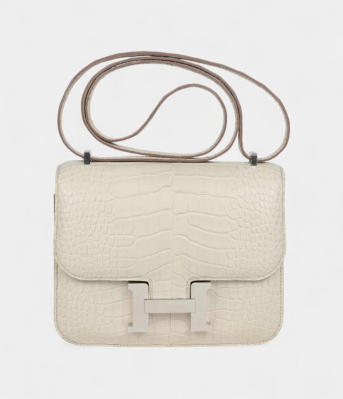 Hermès Constance 18 Beton Matte Alligator Palladium Hardware