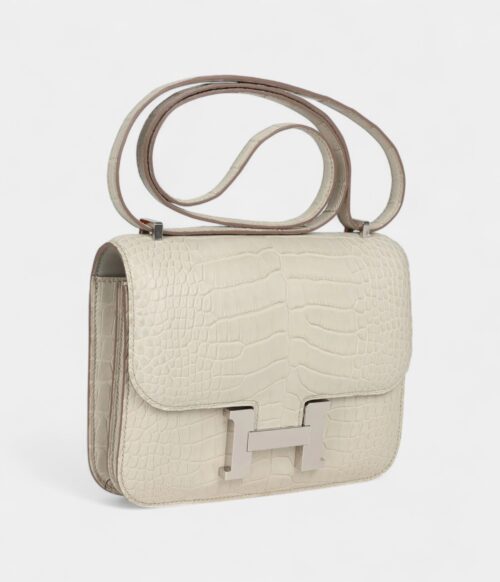 Hermès Constance 18 Beton Matte Alligator Palladium Hardware