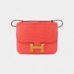 Hermès Constance 18 Bougainvillea Matte Alligator Gold Hardware