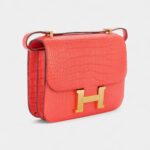 Hermès Constance 18 Bougainvillea Matte Alligator Gold Hardware