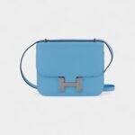 Hermès Constance 18 Epsom Celeste Palladium Hardware