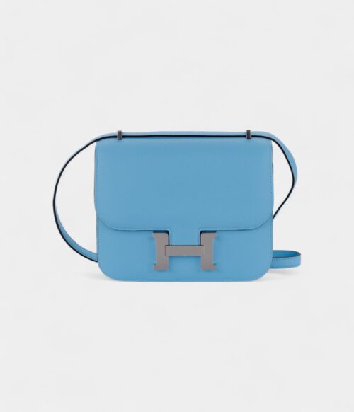 Hermès Constance 18 Epsom Celeste Palladium Hardware