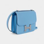 Hermès Constance 18 Epsom Celeste Palladium Hardware