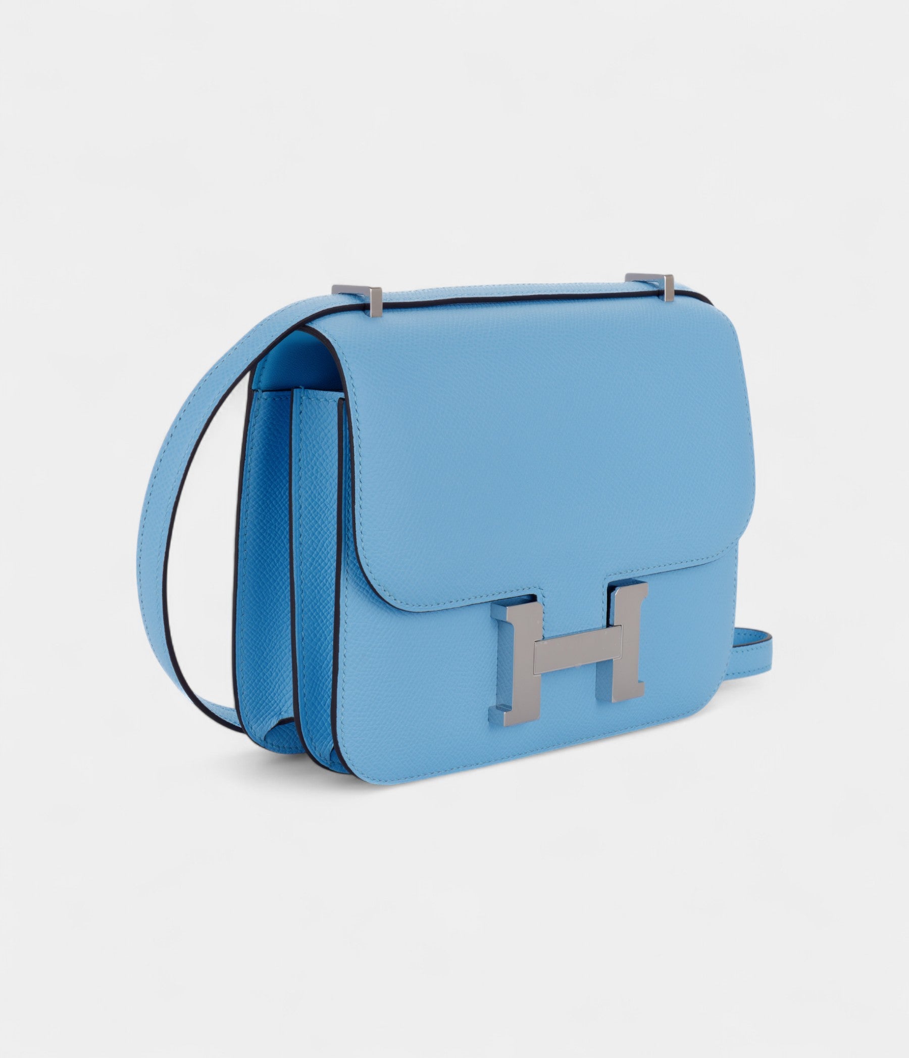 Hermès Constance 18 Epsom Celeste Palladium Hardware
