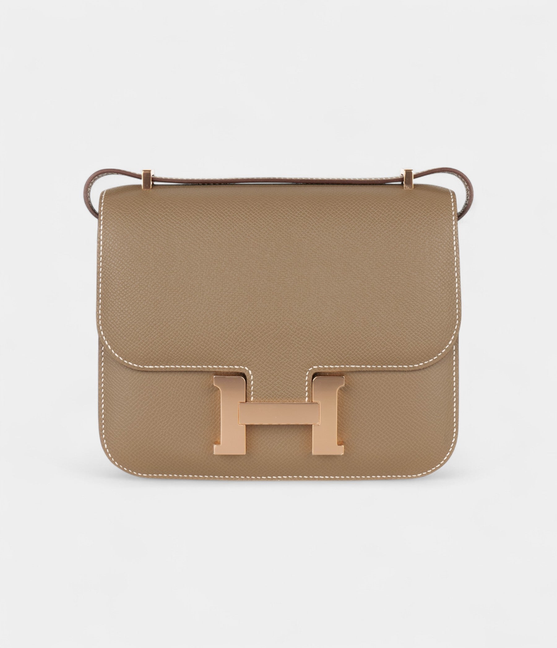 Hermès Constance 18 Etoupe Epsom Rose Gold Hardware