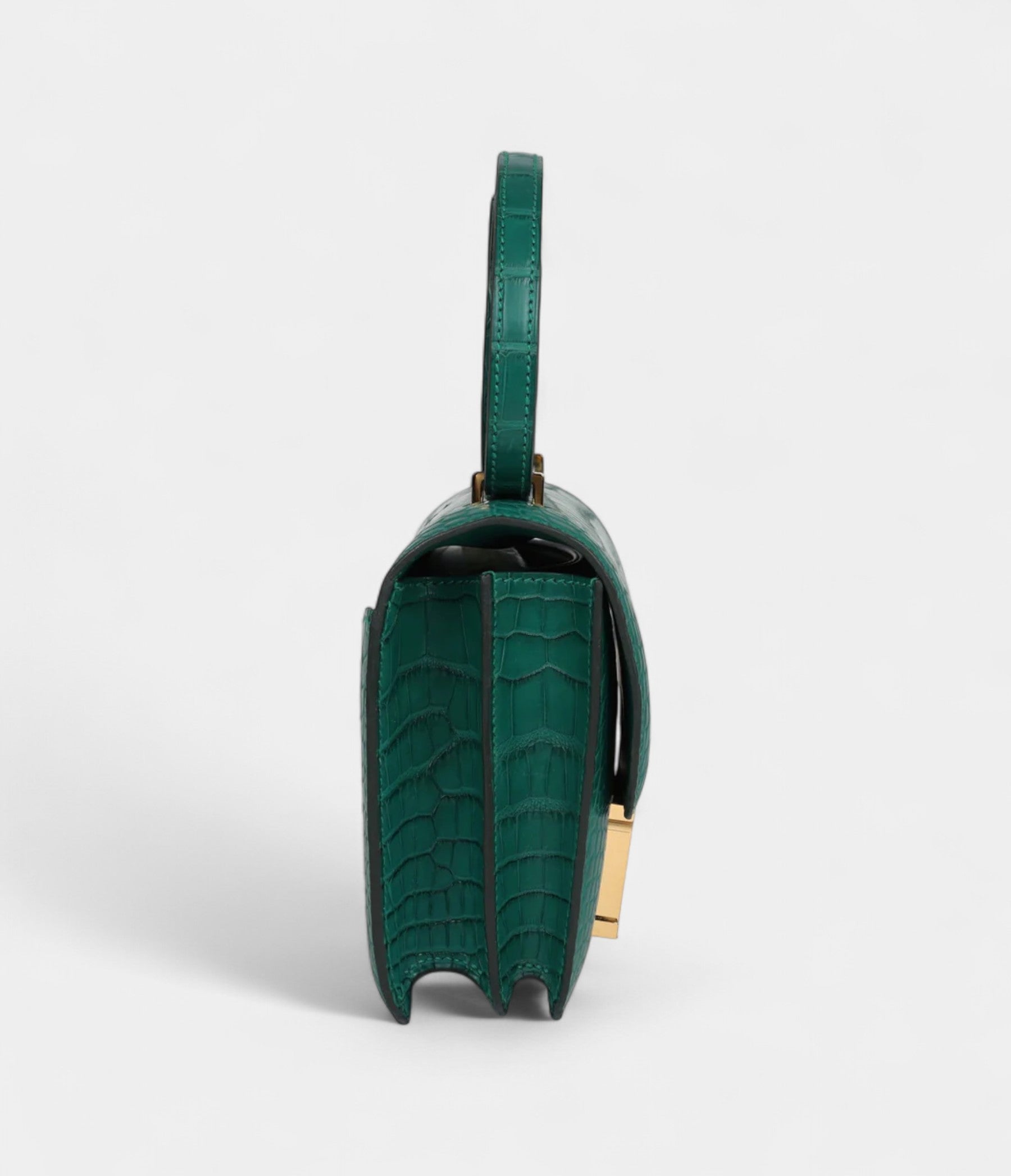Hermès Constance 18 Malachite Matte Alligator Gold Hardware