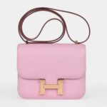 Hermès Constance 18 Mauve Sylvestre Epsom Rose Gold Hardware
