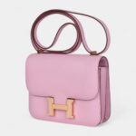 Hermès Constance 18 Mauve Sylvestre Epsom Rose Gold Hardware