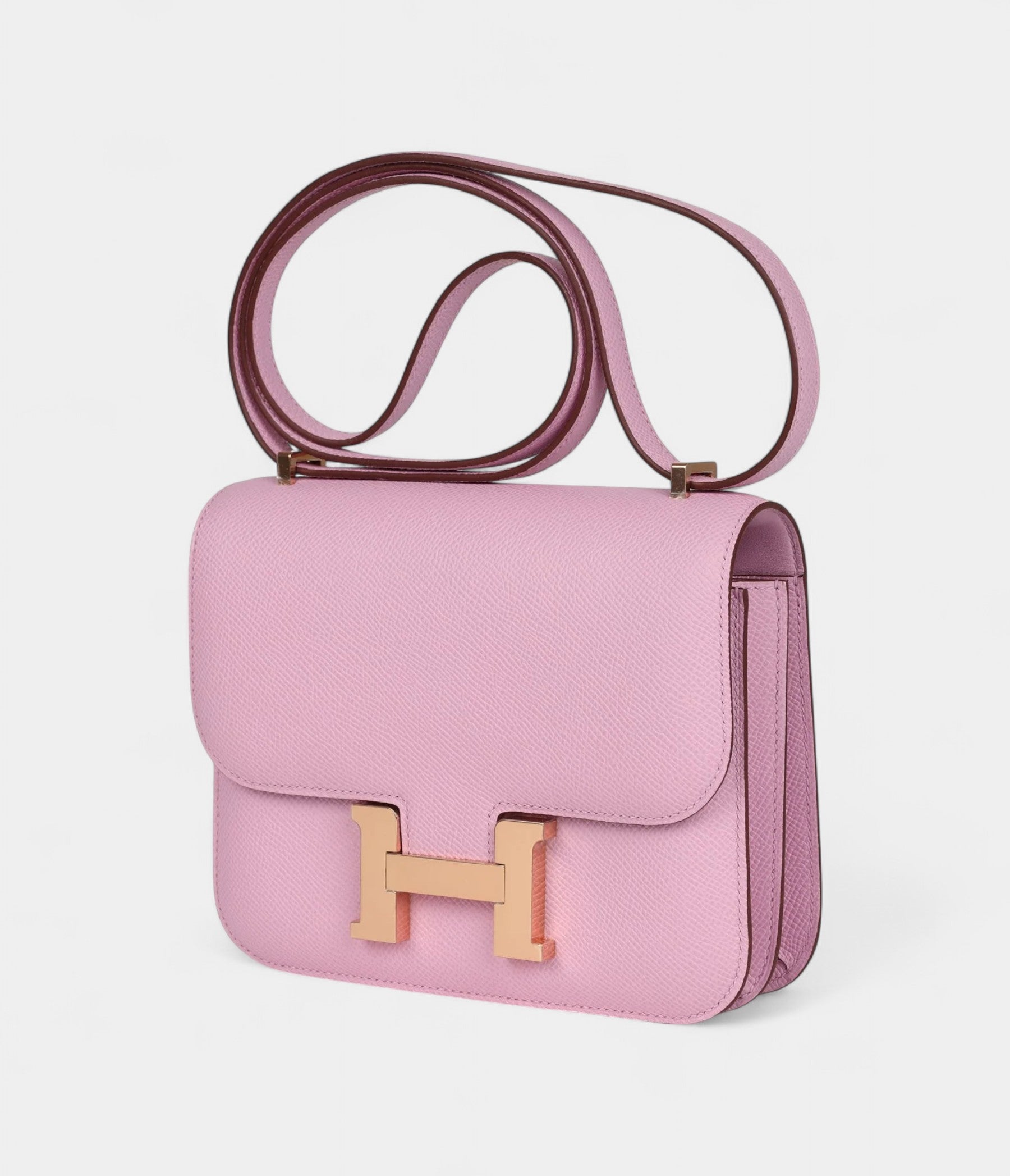 Hermès Constance 18 Mauve Sylvestre Epsom Rose Gold Hardware