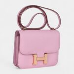 Hermès Constance 18 Mauve Sylvestre Epsom Rose Gold Hardware